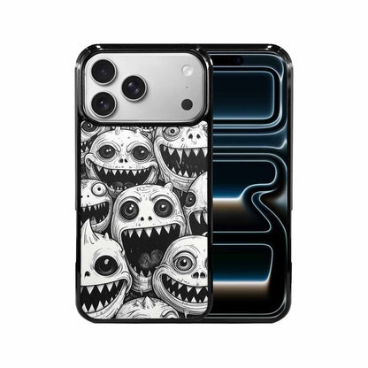 iPhone 17 Pro Max Case — Black And White Monster Original Art, Custom Art Phone Cover