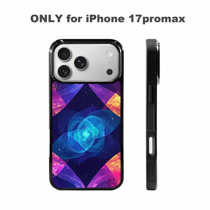 iPhone 17 Pro Max Case — Rose Galaxy Art Seamless Galaxy Space, Custom Printed Phone Case