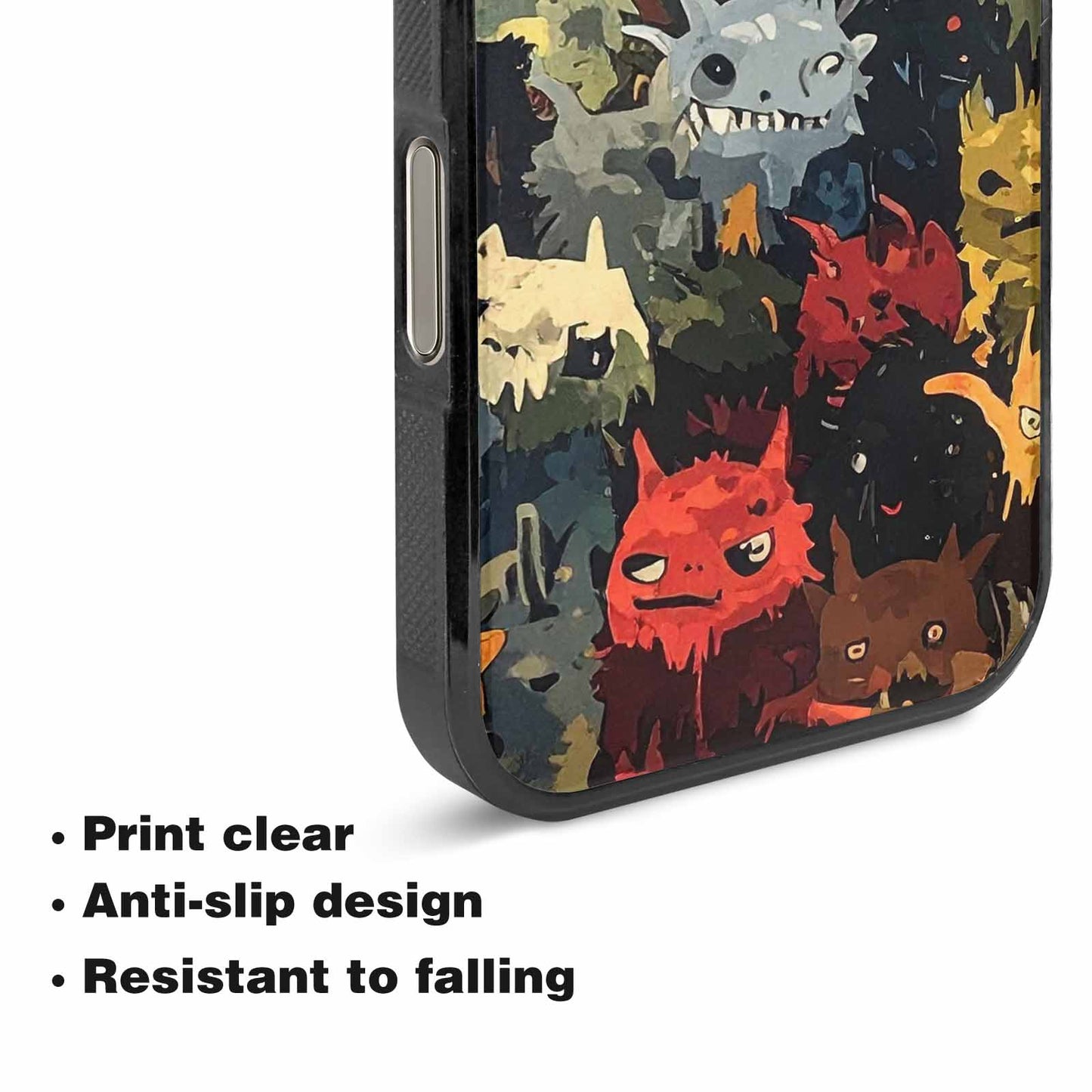 iPhone 16 Pro Case — Monsters Camomonsters Pattern Okl, Custom Art Phone Cover