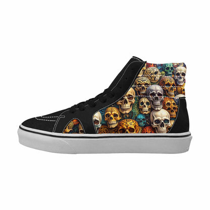 MEN'S Skulls  Animal Print High Top Canvas Dreamlike Custom Shoes