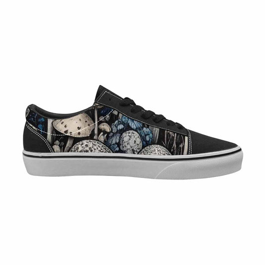 MEN'S Mushrooms (general) Lace-Up Canvas Dark Academia Sneakers