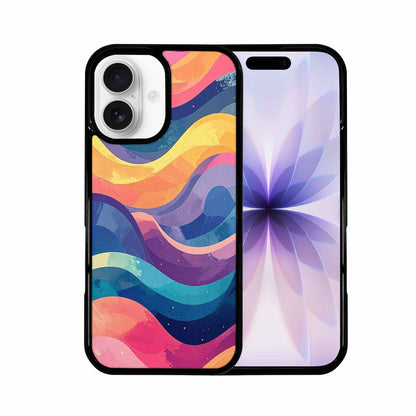 iPhone 17 Case — Glowing Camo Wave Camo, Custom Printed Phone Case