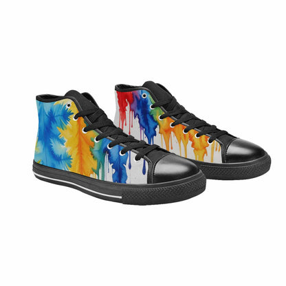 WOMEN'S Tie Dye Drip High Top Canvas Dreamcore Shoes
