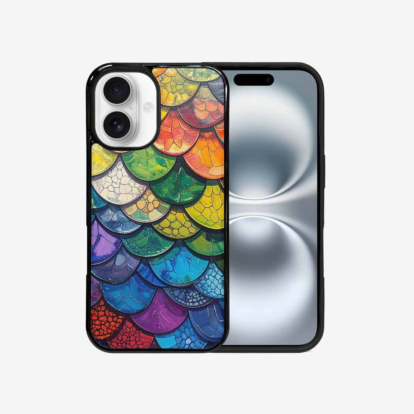 iPhone 16 Case — Reptile Scale Full Color Vibrant Reptile, Unique Phone Case Design