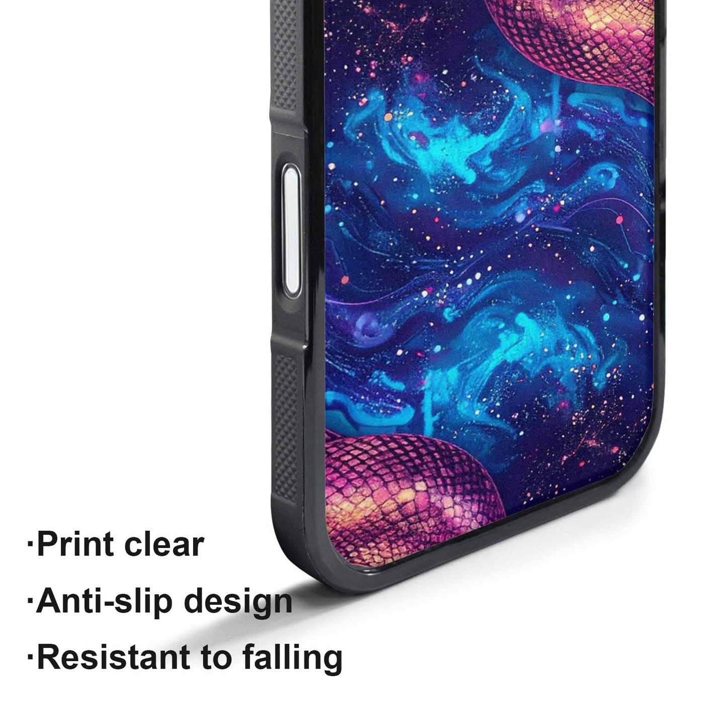 iPhone 17 Pro Max Case — Galaxy Snake Print Galaxy Space, Original Design Phone Case