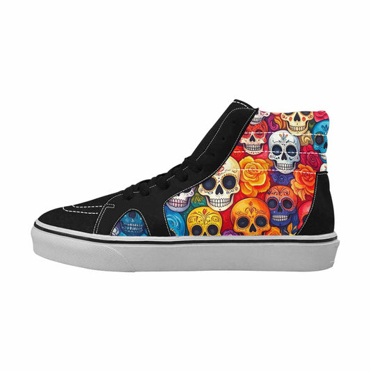 MEN'S Skull High Top Canvas Cottagecore Shoes