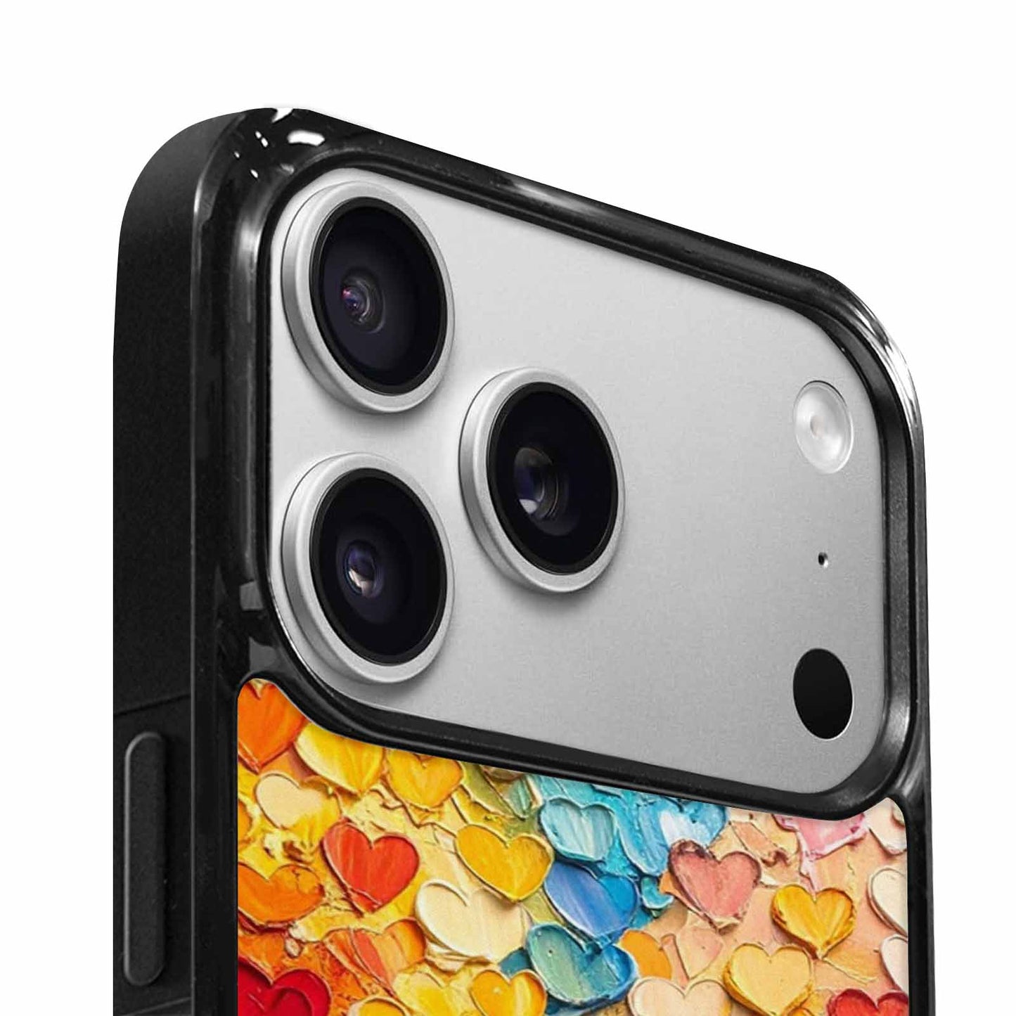 iPhone 17 Pro Case — Full Color Vibrant Heart Burst Original, Custom Phone Case