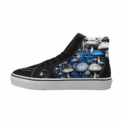 MEN'S Mushrooms (general) High Top Canvas Neon Fantasy Custom Shoes