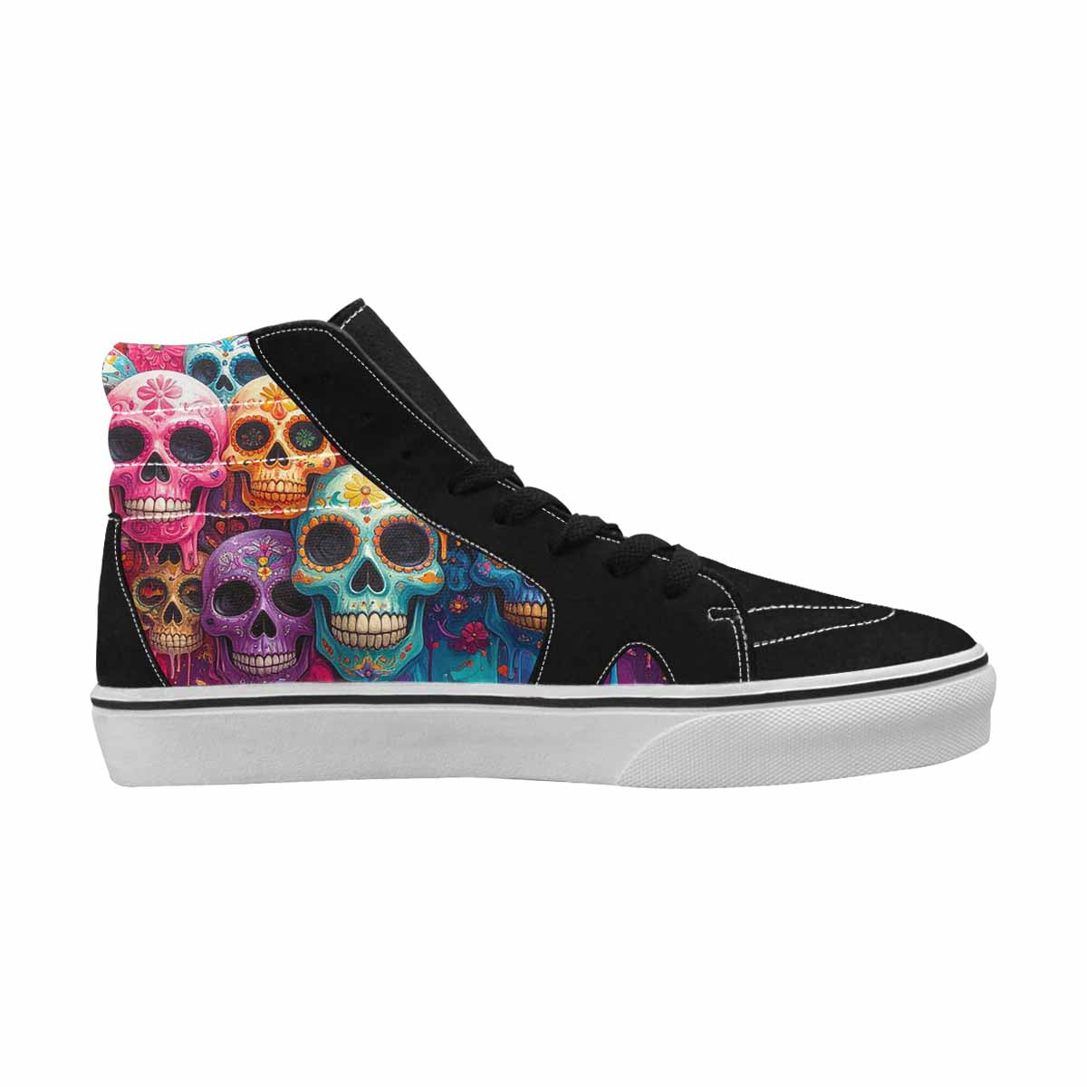 MEN'S Sugar Skulls Melting Sugar High Top Canvas Dreamlike Shoes