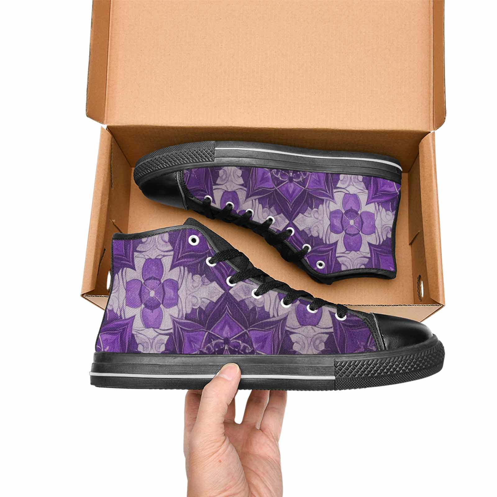 WOMEN'S Mandala High Top Canvas Aesthetic Sneakers