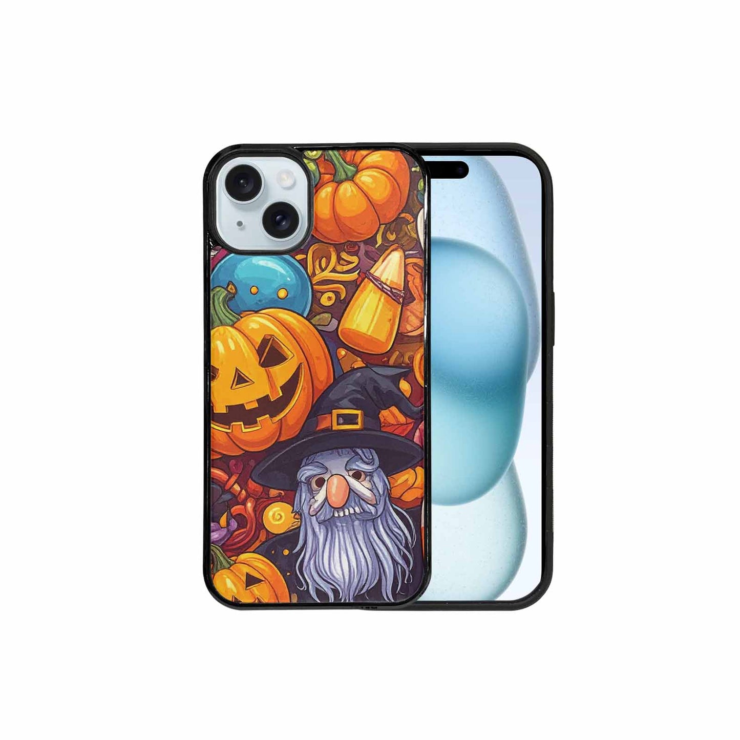 iPhone 15 Plus Case — Halloween Art Print Edge To Edge, Custom Made Phone Cover