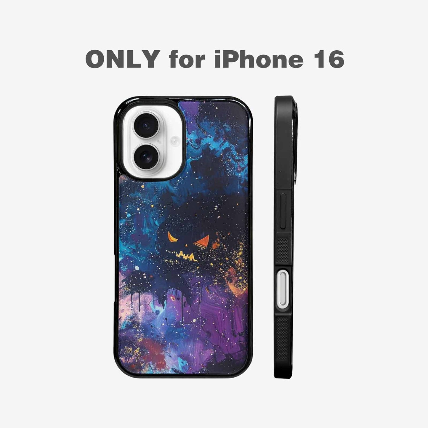 iPhone 16 Case — Eamless Repeating Pattern Of Overlapping Pumpkin, Custom Phone Case
