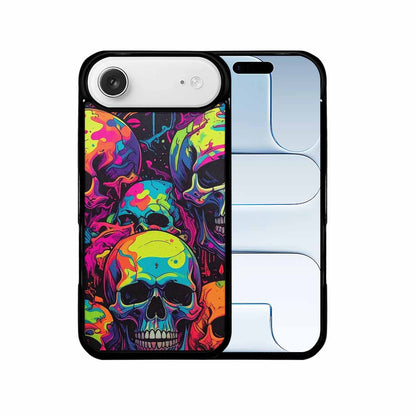 iPhone 17 Air Case — Of Skulls Digital Camo Drip Gothic, Custom Printed Phone Case