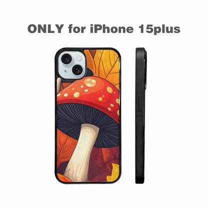 iPhone 15 Plus Case — Bold Autumn Mushroom Bold Autumn Mushroom, Original Design Phone Case