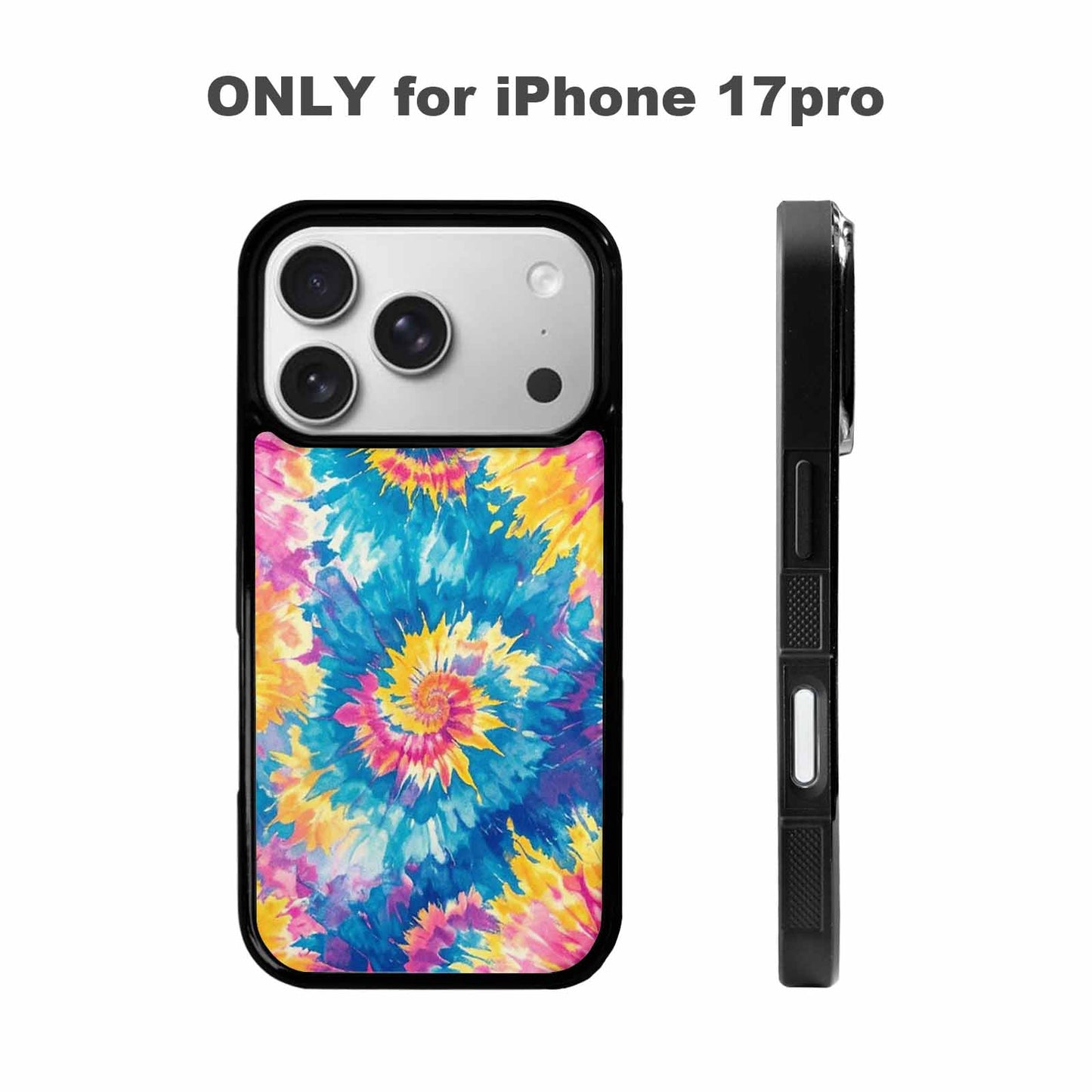 iPhone 17 Pro Case — Small Tie Dye Swirl Pattern Tie, Customized Protective Case