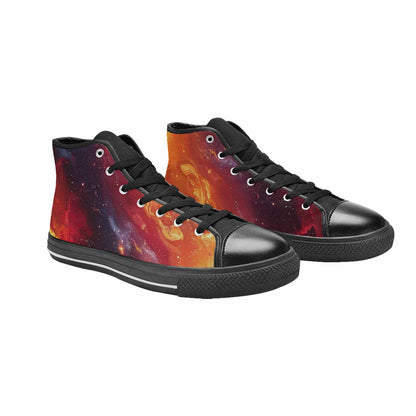 MEN'S Galaxy Art - High Top Canvas Dark Academia Sneakers