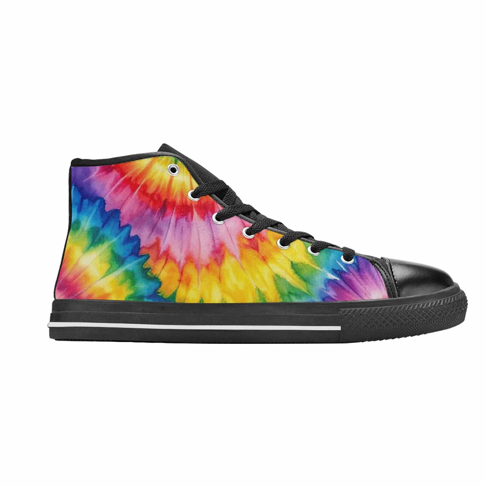 WOMEN'S Tie Dye - High Top Canvas Vivid Custom Sneakers