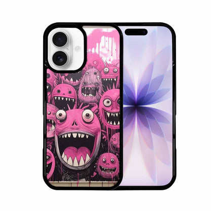 iPhone 17 Case — Black &amp; Pink Ink Cartoon Cute, Custom Made Phone Cover