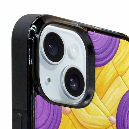 iPhone 15 Plus Case — Intersex Flag Color Theme Small Rainbow, Custom Designed Case Cover