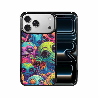 iPhone 17 Pro Max Case — Seamless Tileable Pattern Of Alien Scifi, Personalized Phone Case