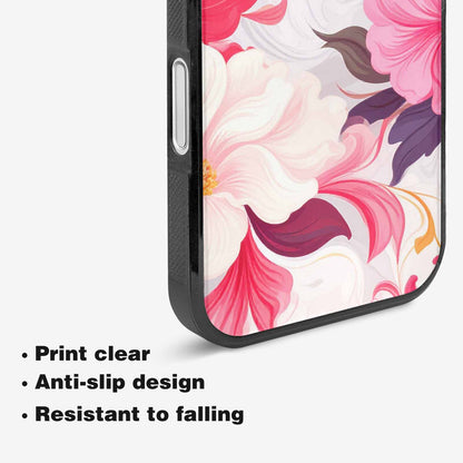 iPhone 16 Case — Marble Floral Custom Personalized Phone Cover, Custom Art Phone Cover