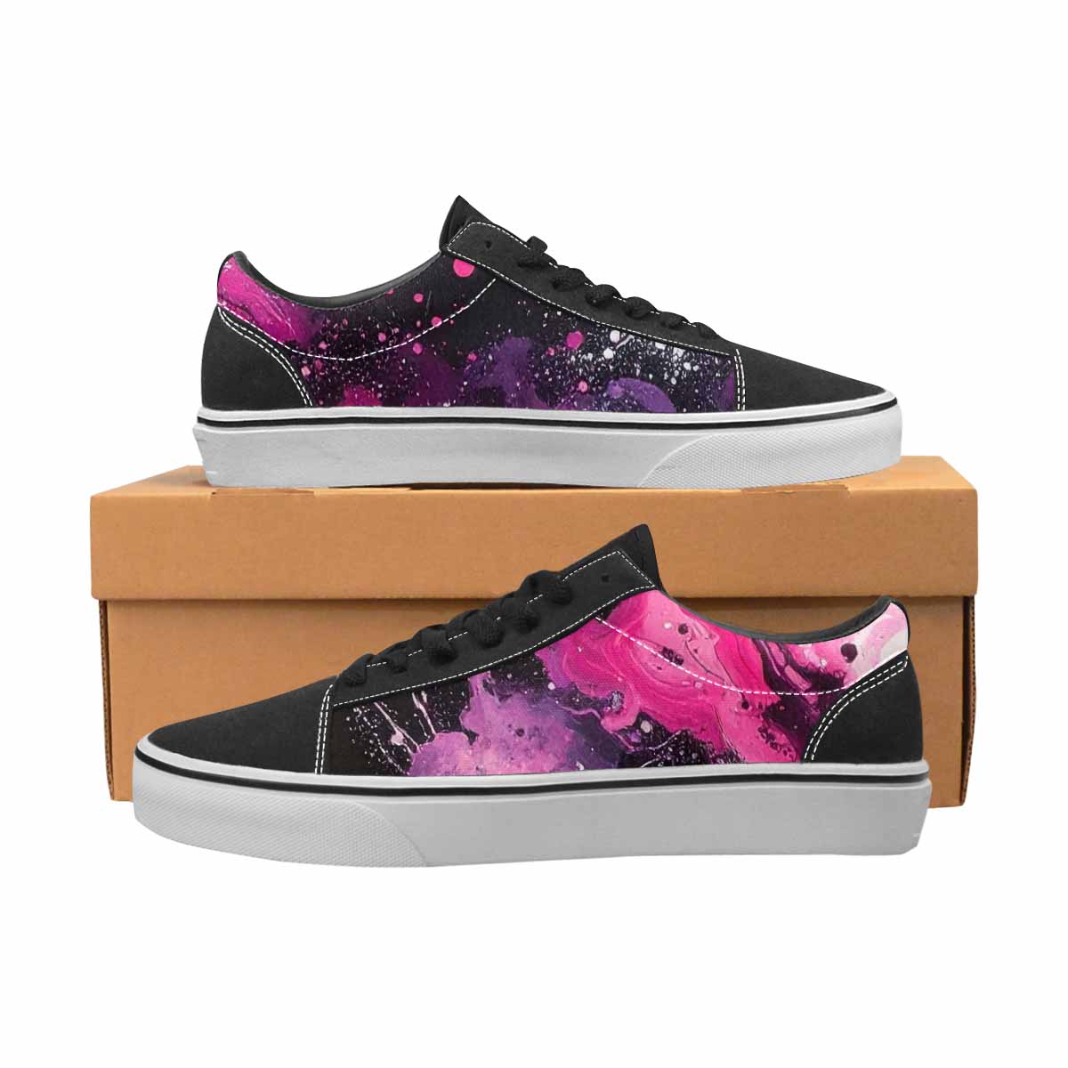 WOMEN'S Galaxy Nebula Lace-Up Canvas Dreamcore Shoes