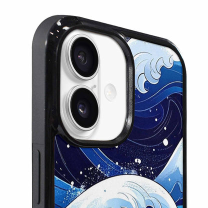 iPhone 17 Case — Glossy Winter Wave Cartoon Cute, Custom Printed Phone Case