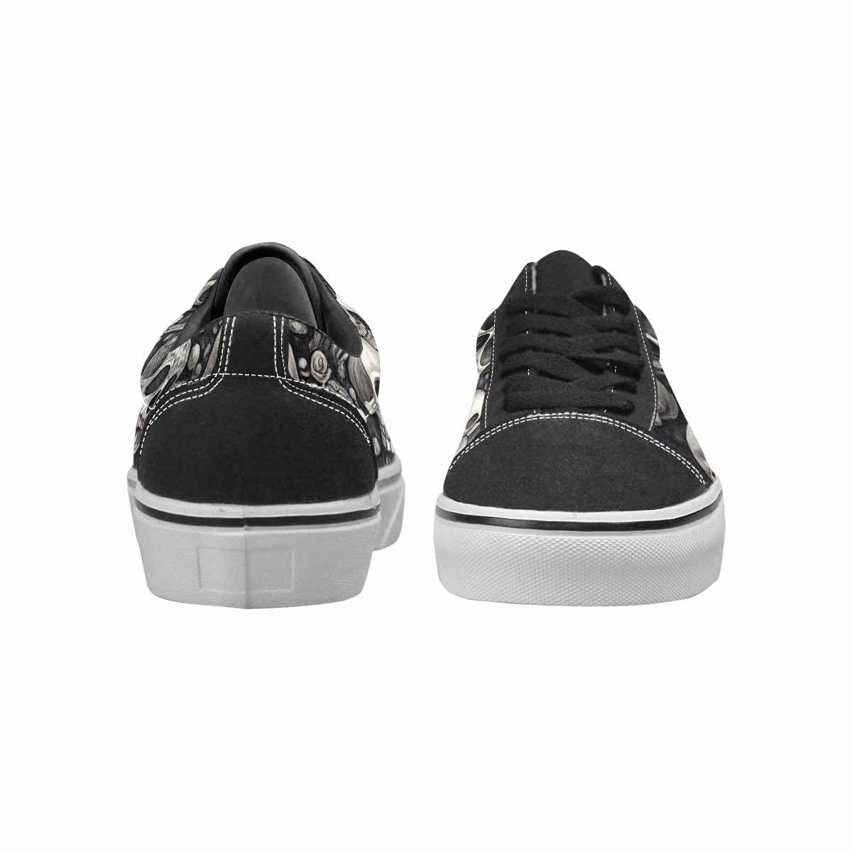 WOMEN'S Skulls - Classic Canvas Lace-Up Vibrant Chaos Shoes