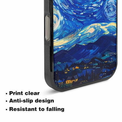 iPhone 16 Pro Case — Starry Night Van Gogh Paint Art, Personalized Phone Case