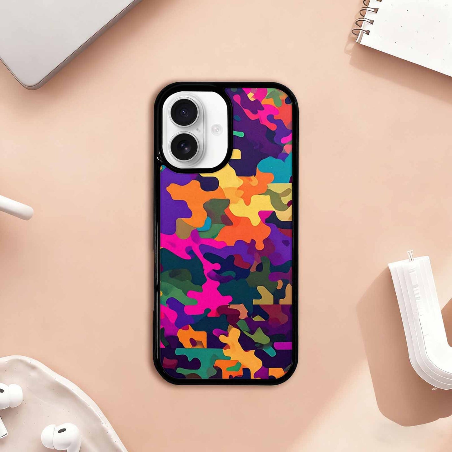 iPhone 17 Case — Small Military Camouflage Blotch Camo, Custom Phone Case