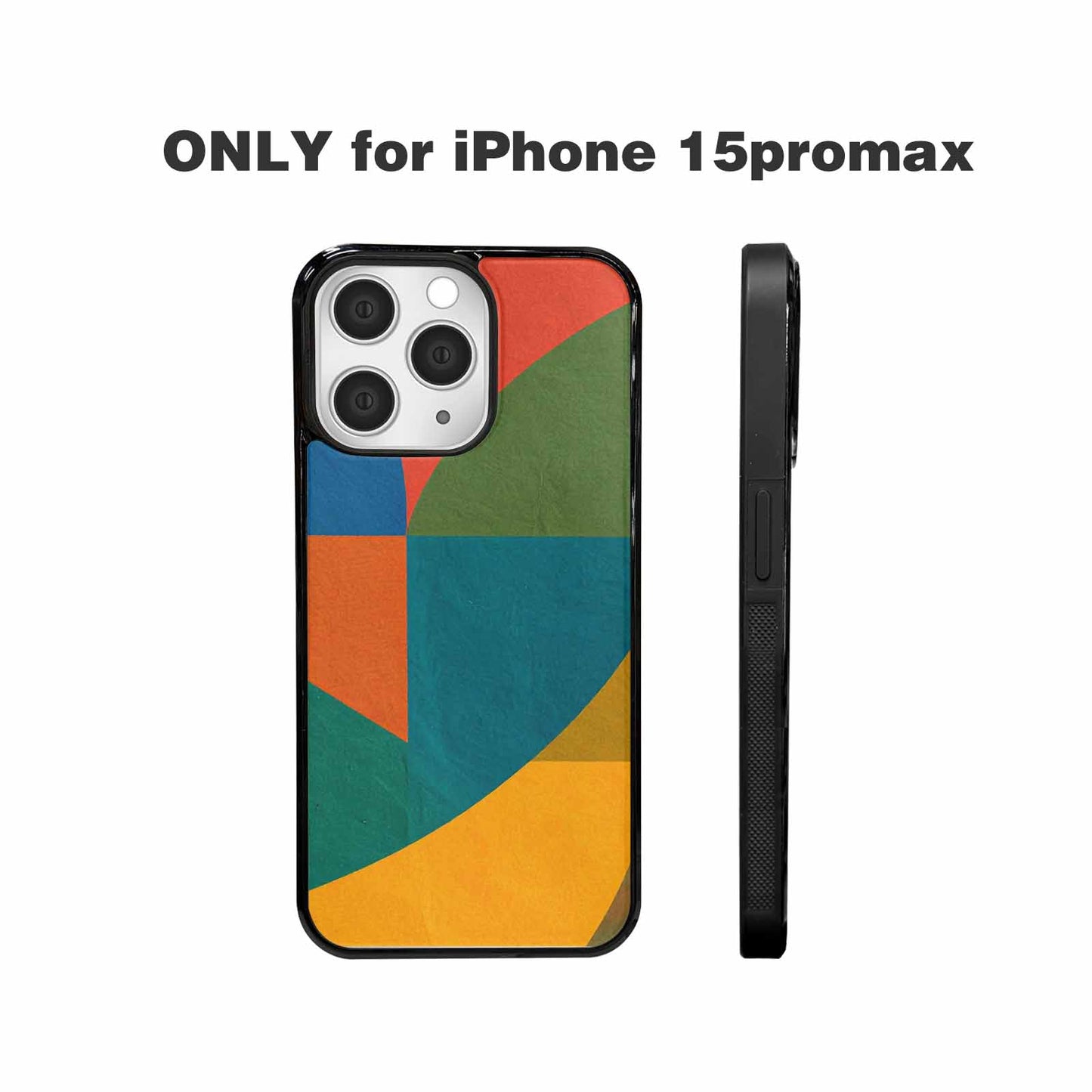 iPhone 15 Pro Max Case — 1990s Memphis Art Pattern, Custom Art Phone Cover