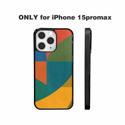 iPhone 15 Pro Max Case — 1990s Memphis Art Pattern, Custom Art Phone Cover
