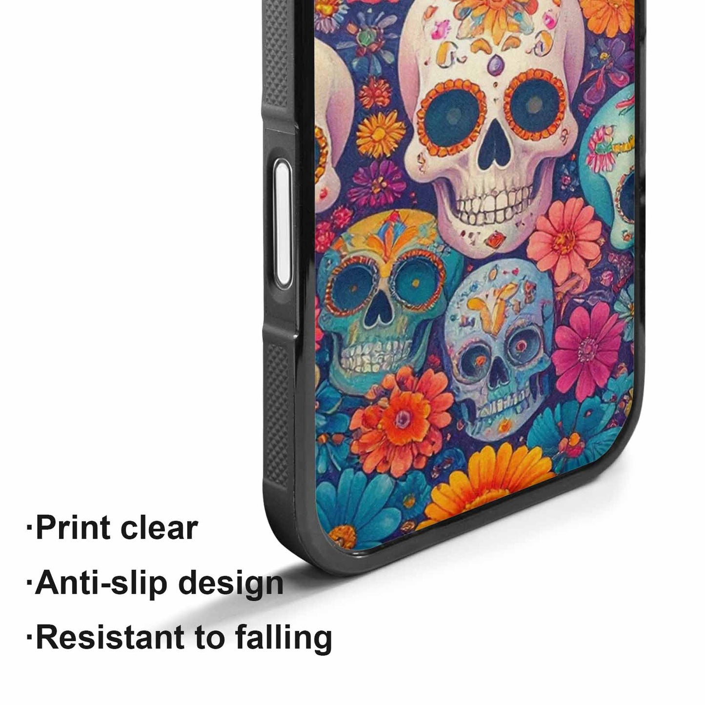 iPhone 17 Case — Ornate Candy Color Skull Gothic Skulls, Custom Phone Case