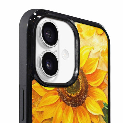 iPhone 17 Case — Impressionist Sunflower Brushstroke Pattern Floral, Custom Print Case Cover