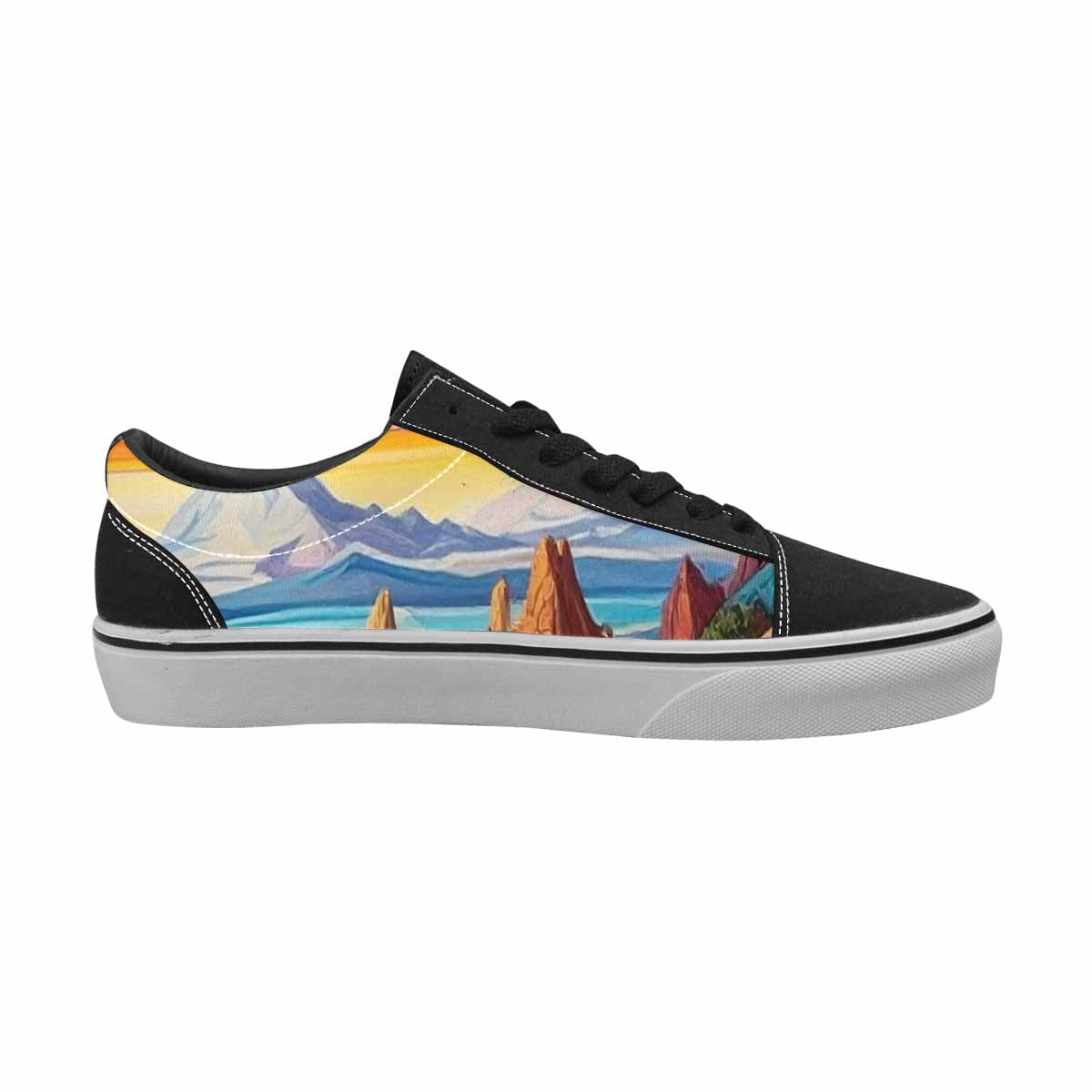 WOMEN'S Surreal Dream Fragment Lace-Up Canvas Aesthetic Custom Shoes