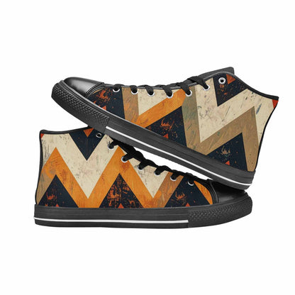 MEN'S Southwestern Geometric Diamond High Top Canvas Dreamcore Shoes