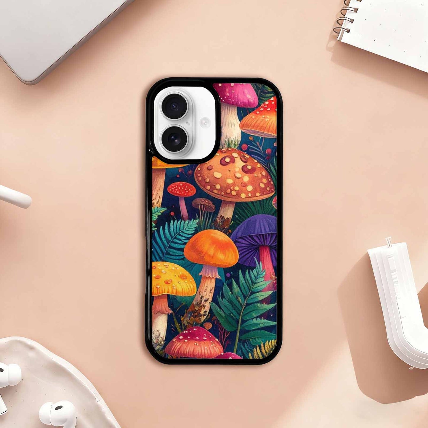 iPhone 17 Case — Mushrooms Botanicalmushrooms P Npq Floral, Customized Protective Case