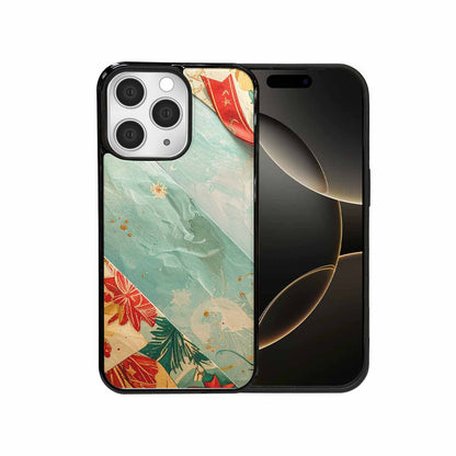 iPhone 15 Pro Max Case — Christmas Wrapping Paper Pattern Art Wallpaper, Customized Protective Case