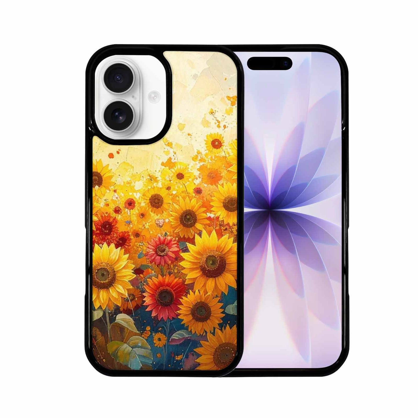 iPhone 17 Case — Full Color Vibrant Sunflower Floral, Custom Printed Phone Case