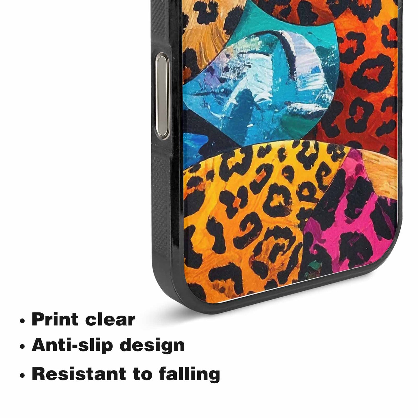 iPhone 15 Pro Max Case — Full Color Vibrant Animal Print Animal, Custom Phone Case