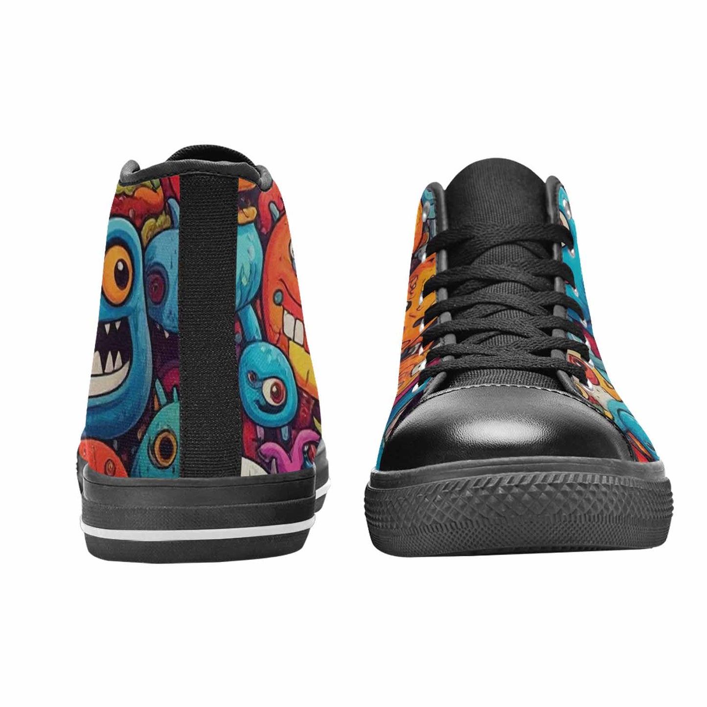MEN'S Cartoon Monster Character High Top Canvas Y2K Custom Sneakers