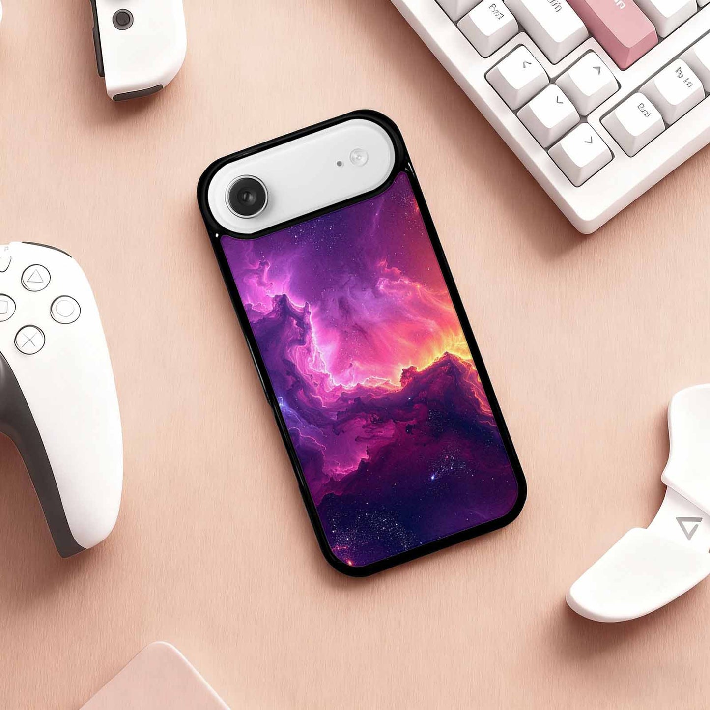 iPhone 17 Air Case — Galaxy Nebula Art Seamless Pattern Galaxy, Custom Print Case Cover