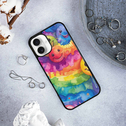 iPhone 16 Plus Case — Smiley Facessmiley Faces Tie D 2b9, Custom Art Phone Cover
