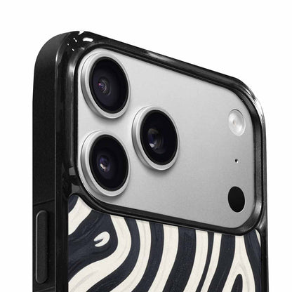 iPhone 17 Pro Case — Modern Zebra Stripe Print Crisp Animal, Custom Art Phone Cover