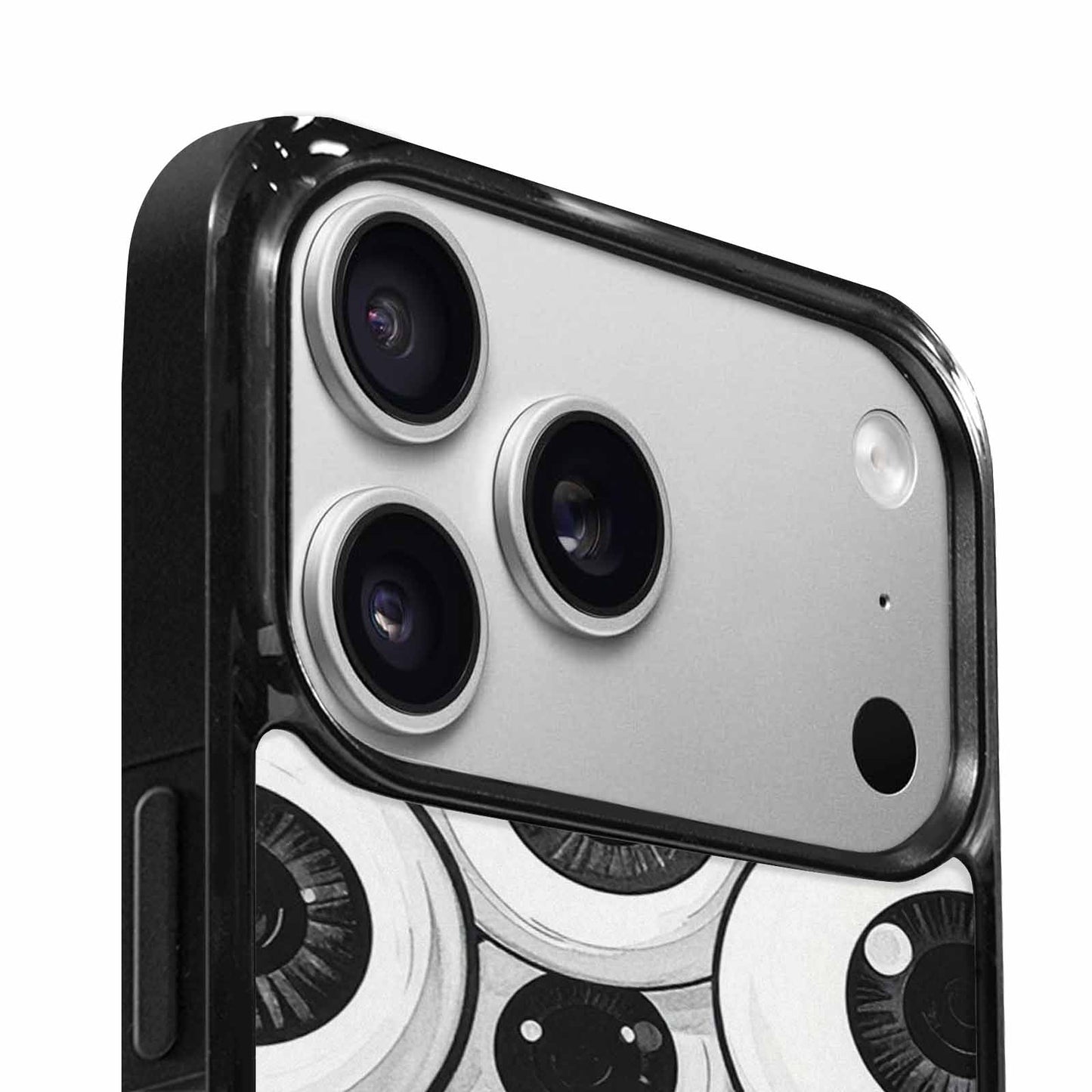 iPhone 17 Pro Case — Googly Cartoon Eyeballs Cartoon Cute, Custom Art Phone Cover