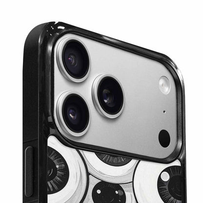 iPhone 17 Pro Case — Googly Cartoon Eyeballs Cartoon Cute, Custom Art Phone Cover