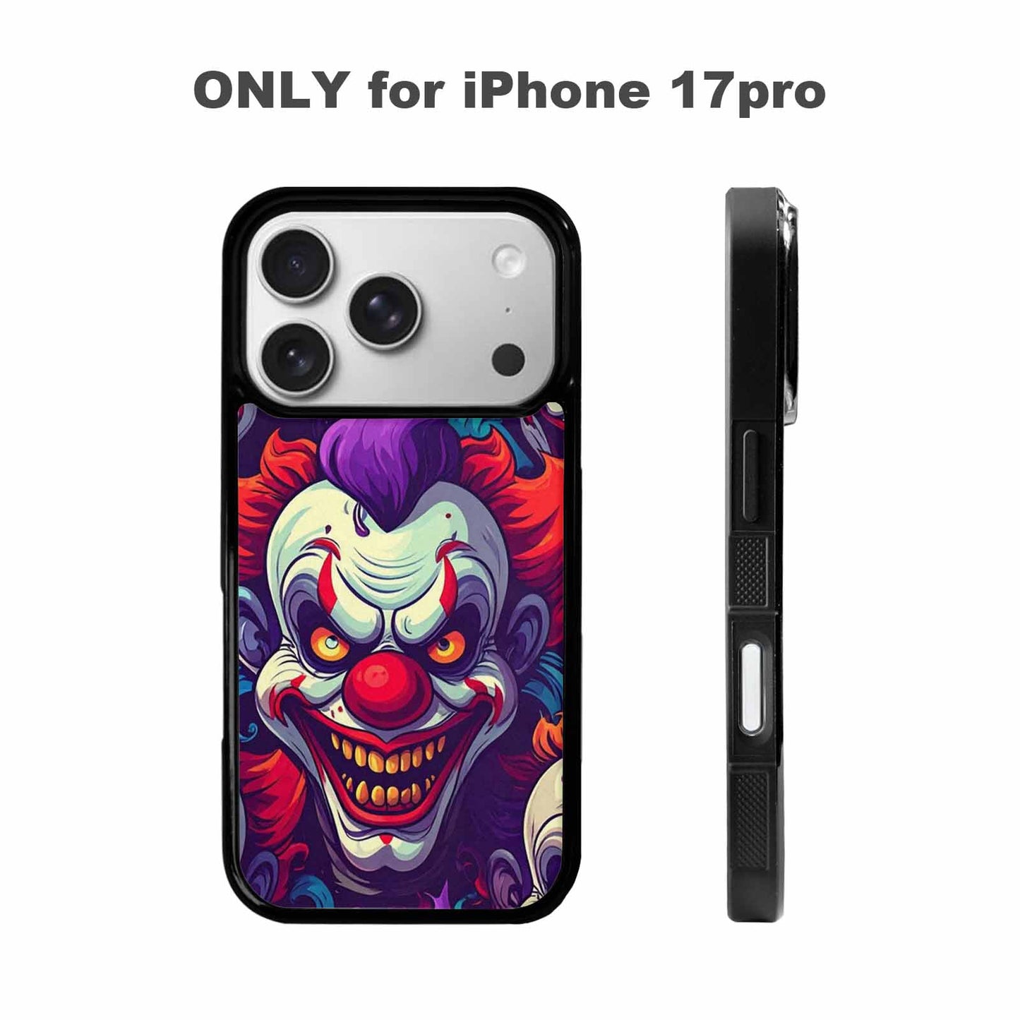 iPhone 17 Pro Case — Evil Clowns Cartoon Art Pattern Cartoon, Personalized Phone Case