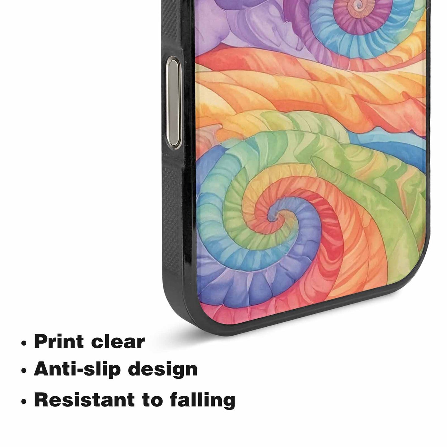 iPhone 16 Pro Max Case — Tie Dye Swirls Tie Dye Swirls, Custom Print Case Cover