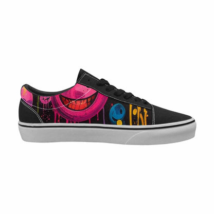 WOMEN'S Smiley Faces  Glow Lace-Up Canvas Dreamcore Shoes