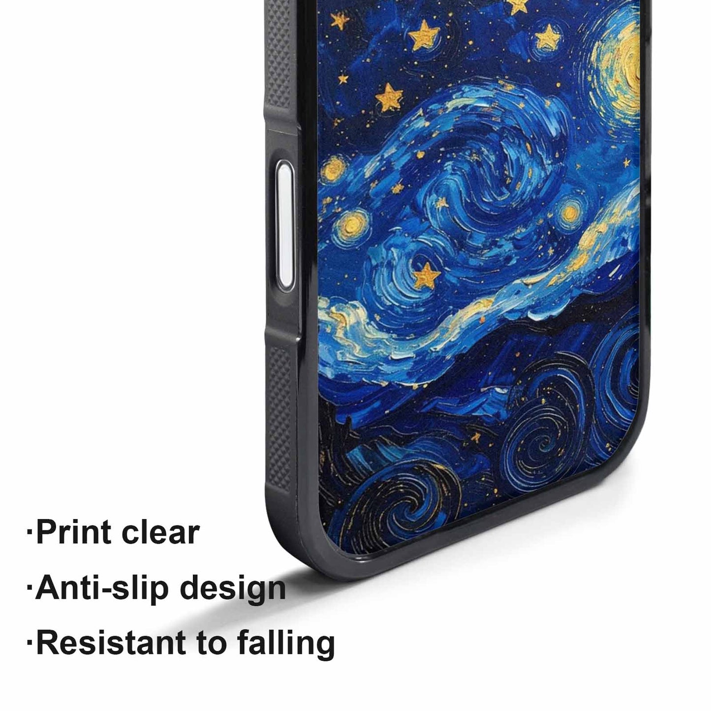 iPhone 17 Pro Max Case — Swirling Deep Blue Night Galaxy Space, Custom Art Phone Cover